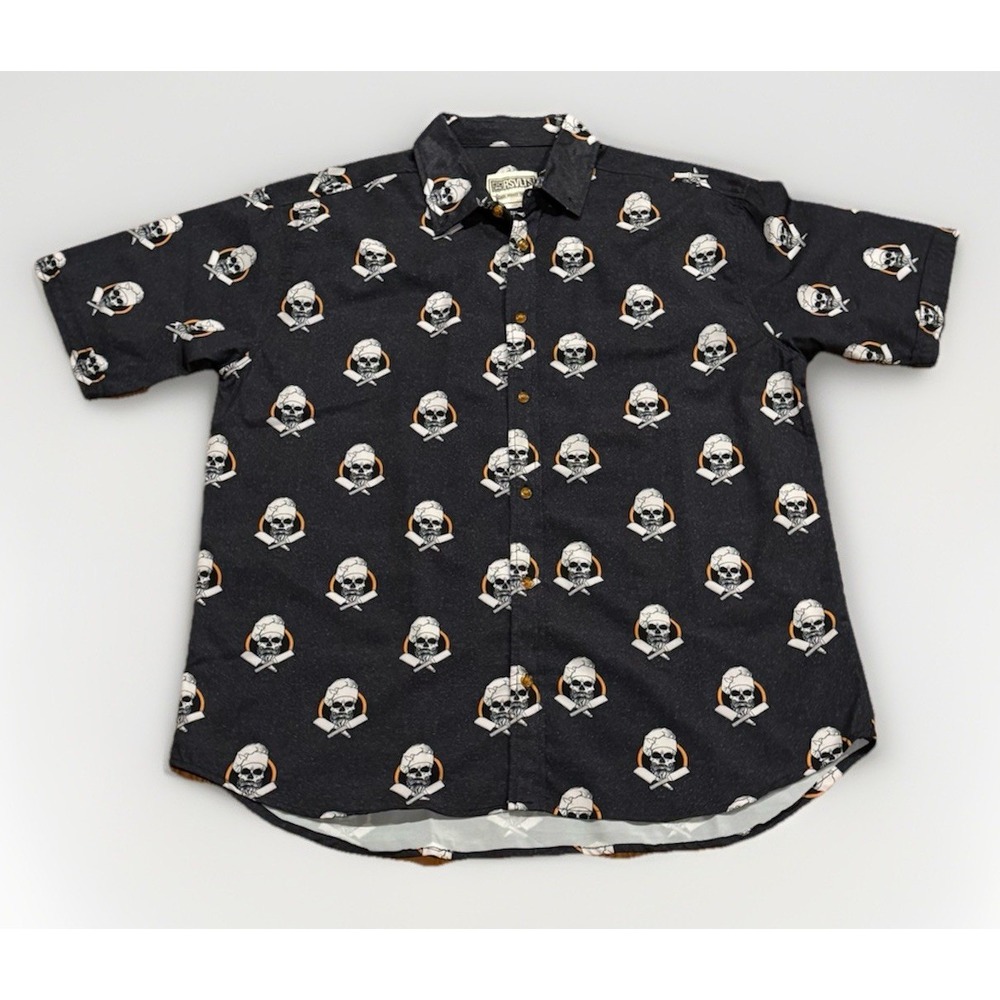 RSVLTS Shirt Mens 2XL Cooking With RSVLTS Chef Skull Cross Knives Limited Rare